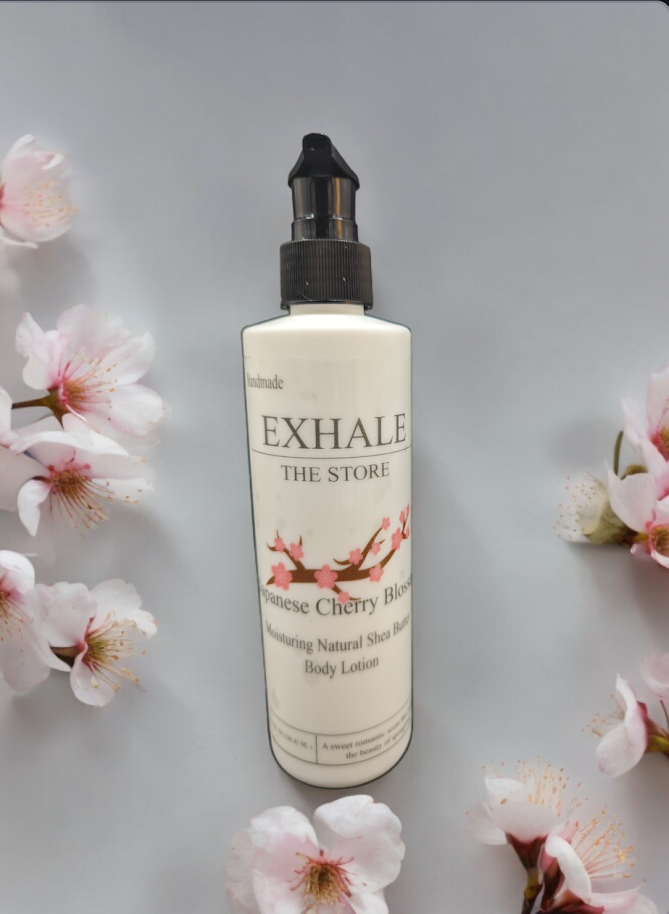 Japanese Cherry Blossom Scented Natural Shea Butter Lotion